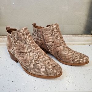 Women's BareTraps Faux Snakeskin Grafton Booties